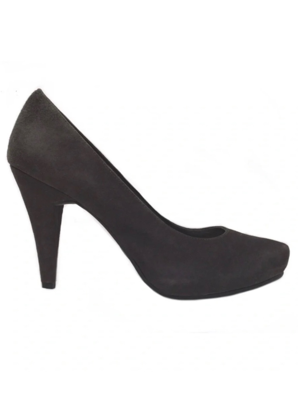 ME TOO Locket Gray Suede Platform Heeled Pumps Stiletto Heel Dress Shoes 7.5
